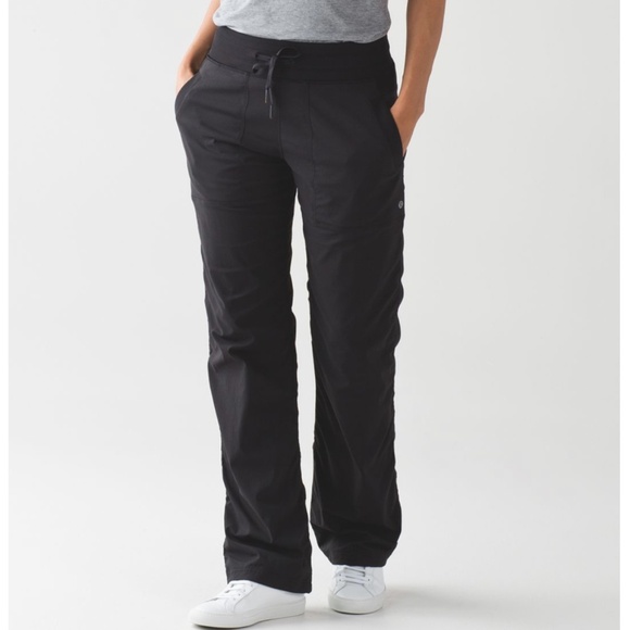 LuluLemon Dance Studio Lined Pant Black, Size 12 - Picture 1 of 7
